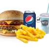 Double Beef burger Menu van Jet